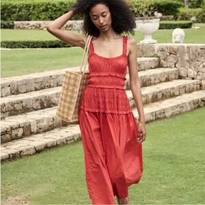 Elegant Red Maxi Dress